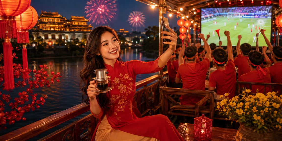 Người dùng tại Huế nhận thưởng nạp tiền khi thưởng thức cà phê Việt Nam
