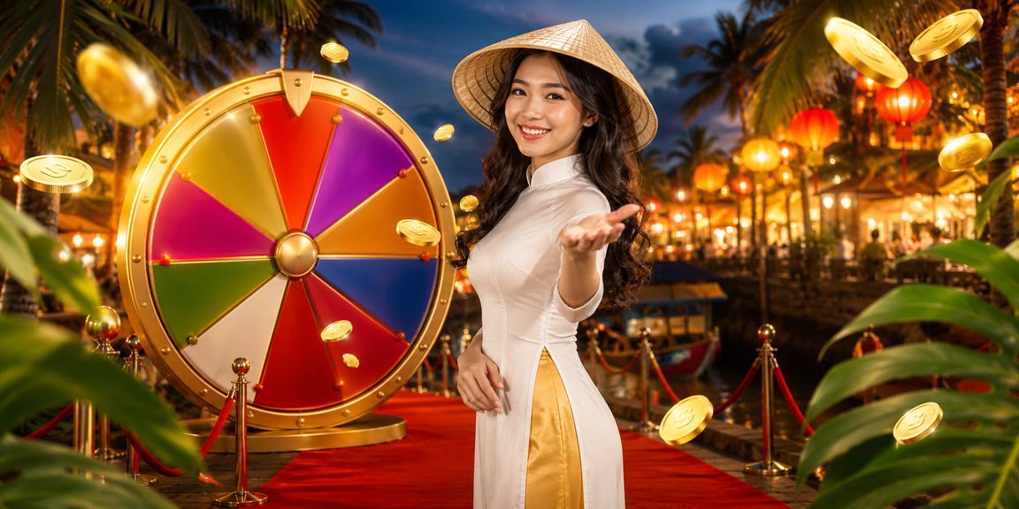 Bầu không khí chơi roulette sôi động tại chợ đêm Huế